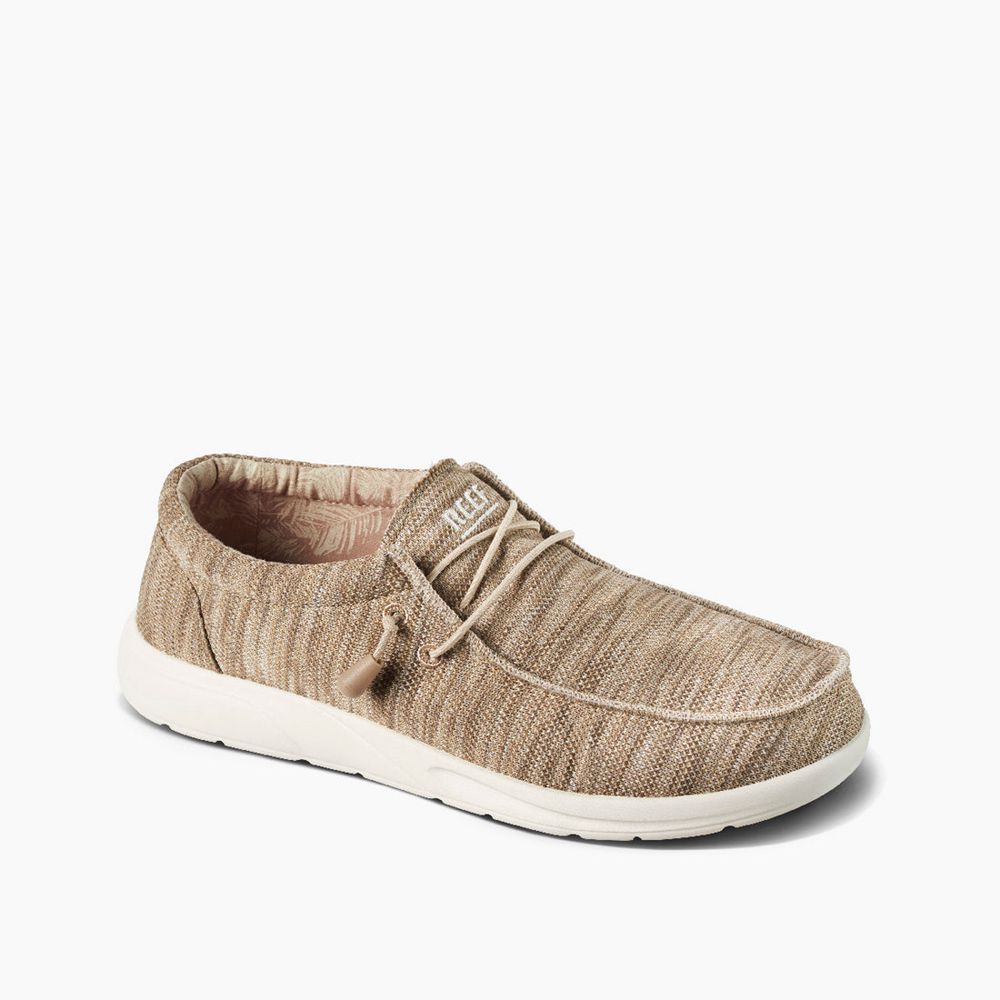 Reef Men's Cushion Coast Mesh - Casual Shoes Khaki | 79502-XIHG